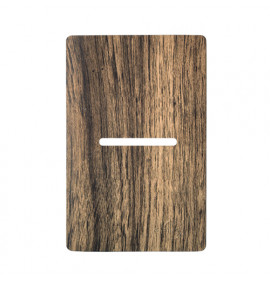 Placa p/ 1 Interruptor Horizontal 4x2 - Novara Carvalho